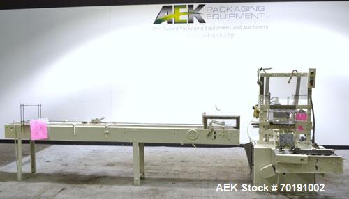 Used ABC Model SP15 Semi-Automatic Case Packer. Machine is capable of speeds up to 15 cases per minute. Has an inline product feed, carton upstacker and automatic case take-away conveyor. Last used o...