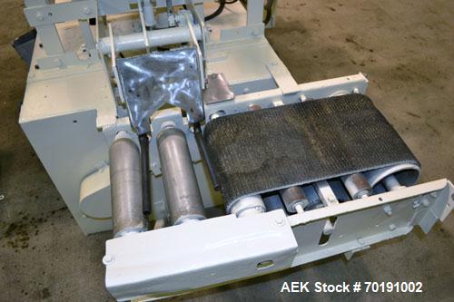 Used ABC Model SP15 Semi-Automatic Case Packer. Machine is capable of speeds up to 15 cases per minute. Has an inline product feed, carton upstacker and automatic case take-away conveyor. Last used o...