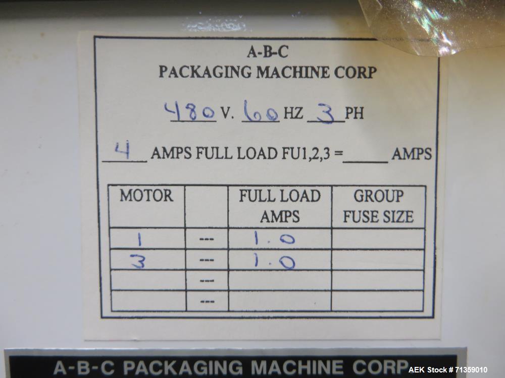 Used A-B-C Model SPT-98 Semi-Automatic Case Packer