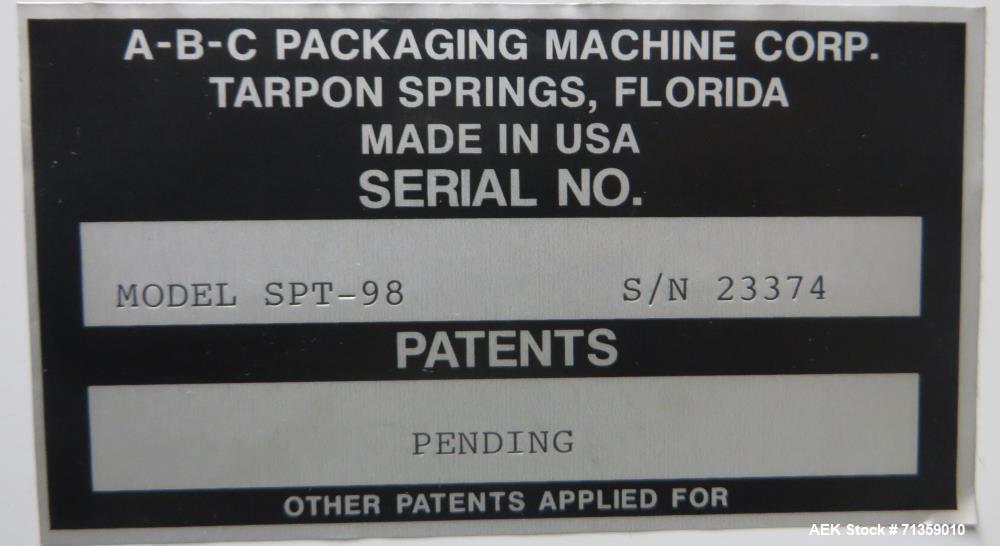 Used- A-B-C Model SPT-98 Semi-Automatic Case Packer