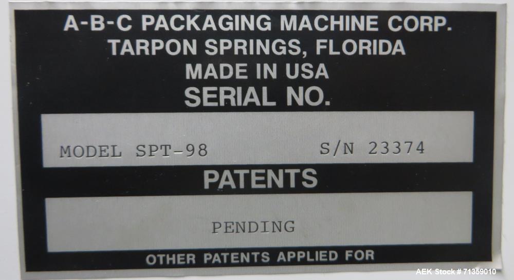 Used A-B-C Model SPT-98 Semi-Automatic Case Packer
