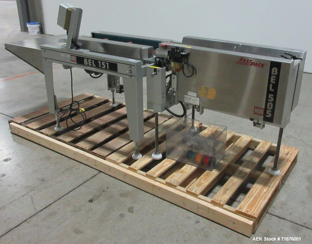 Used Belcor Model 151-505 Semi-Automatic Case Erector and Bottom Case Sealer