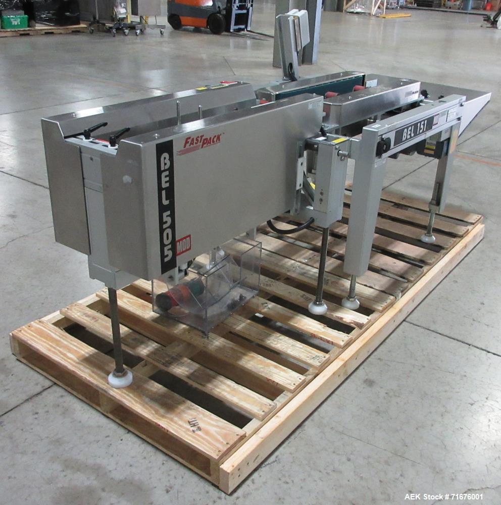 Used Belcor Model 151-505 Semi-Automatic Case Erector and Bottom Case Sealer