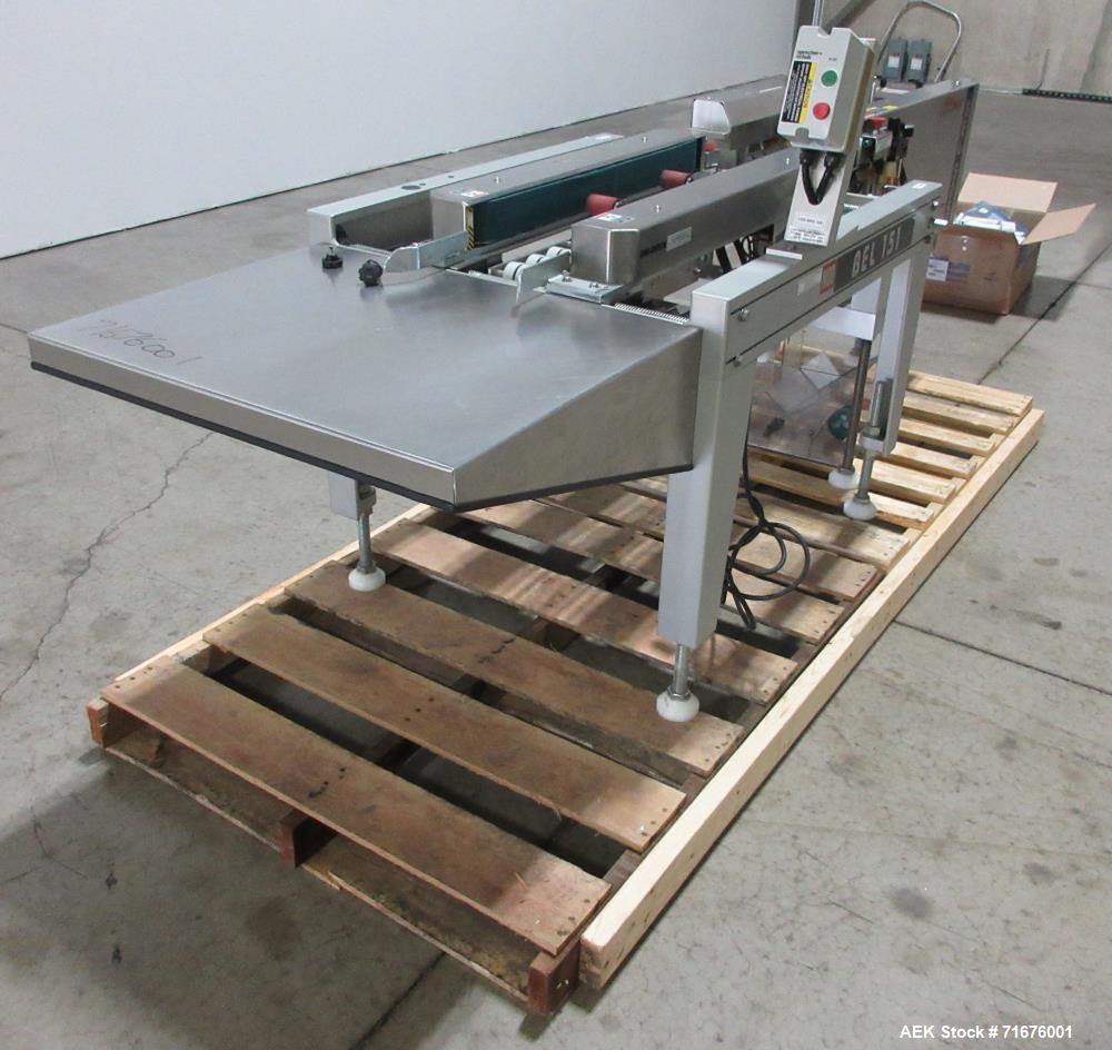 Used Belcor Model 151-505 Semi-Automatic Case Erector and Bottom Case Sealer