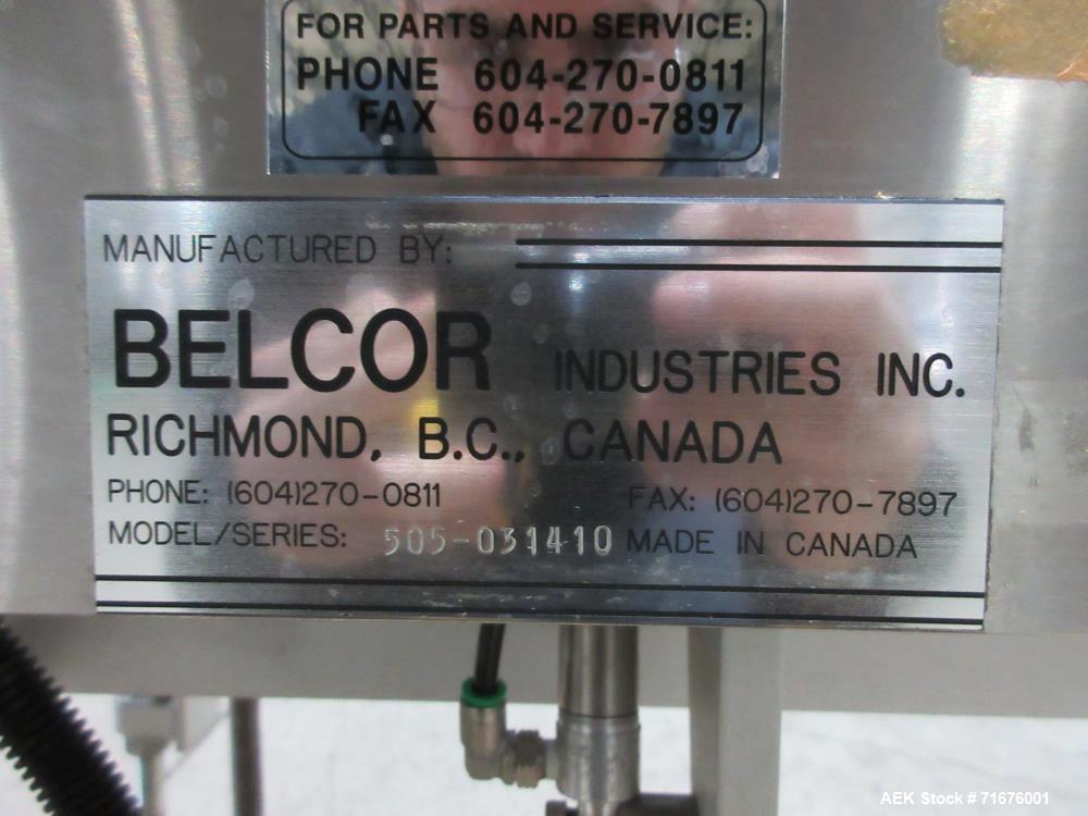 Used Belcor Model 151-505 Semi-Automatic Case Erector and Bottom Case Sealer