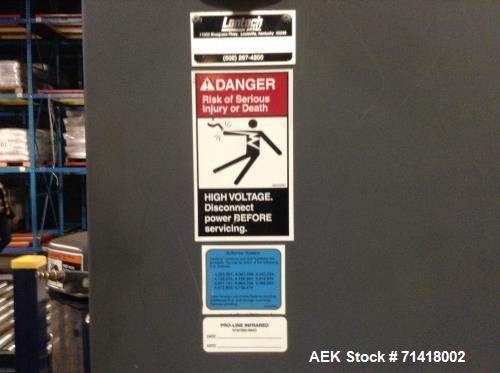 Used Douglas Case Packer, Model M-3409. 28-30 cases per minute, 128 oz. can/94 oz. can.