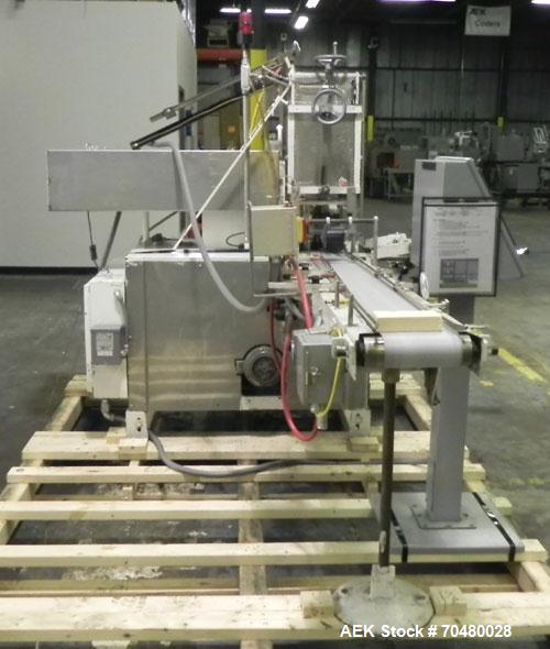 Used Salwasser R101 Semi Automatic Case Packer. Capbable of speeds up to 12 cases per minute (Depending on product and pack pattern). Has Allen Bradley PLC controls, product upstacker and power takea...