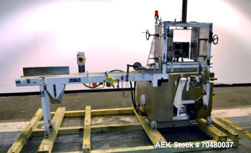 Used Salwasser Model R101 Semi-Automatic Case Packer. Capbable of speeds up to 12 cases per minute (Depending on product and pack pattern. Has Allen Bradley PLC controls, product upstacker and power ...