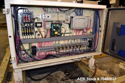 Used Salwasser Model R101 Semi-Automatic Case Packer. Capbable of speeds up to 12 cases per minute (Depending on product and pack pattern. Has Allen Bradley PLC controls, product upstacker and power ...