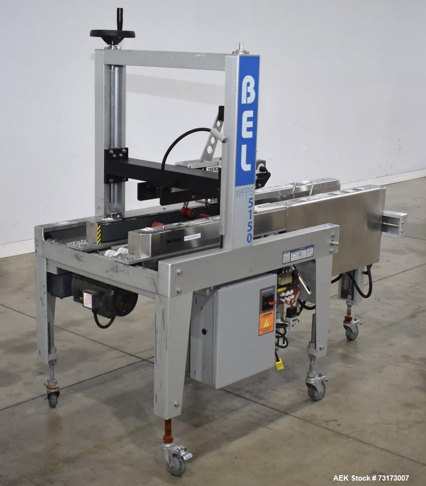 Used Wexxar Belcor Model 5150 Semi Automatic Case Erector and Sealer - Dekka 2" Top and Bottom Tape Head