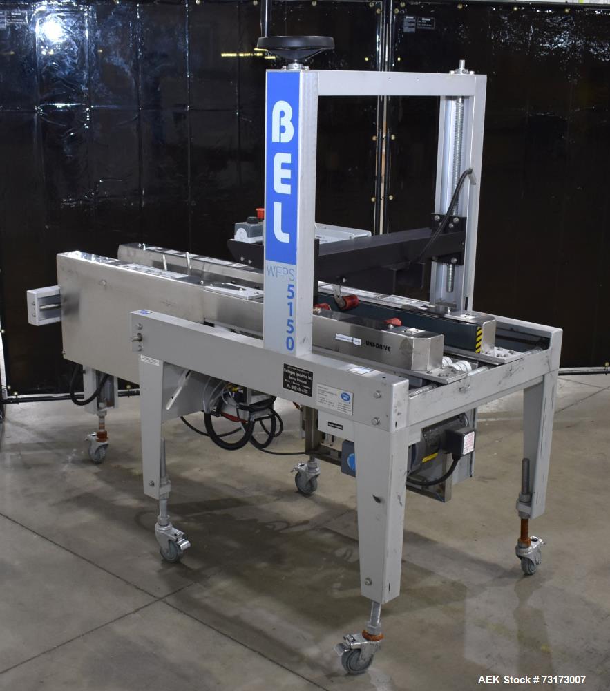 Used Wexxar Belcor Model 5150 Semi Automatic Case Erector and Sealer - Dekka 2" Top and Bottom Tape Head