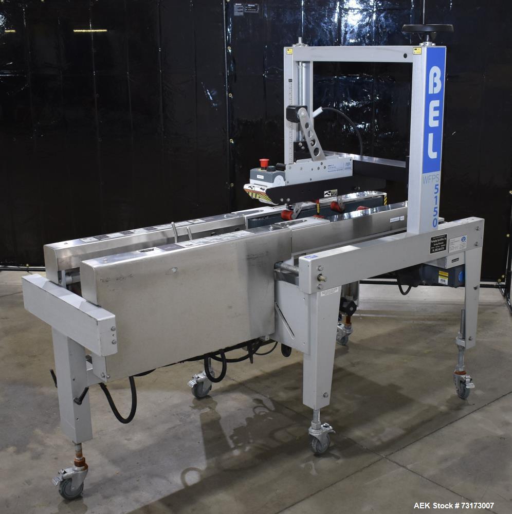 Used Wexxar Belcor Model 5150 Semi Automatic Case Erector and Sealer - Dekka 2" Top and Bottom Tape Head