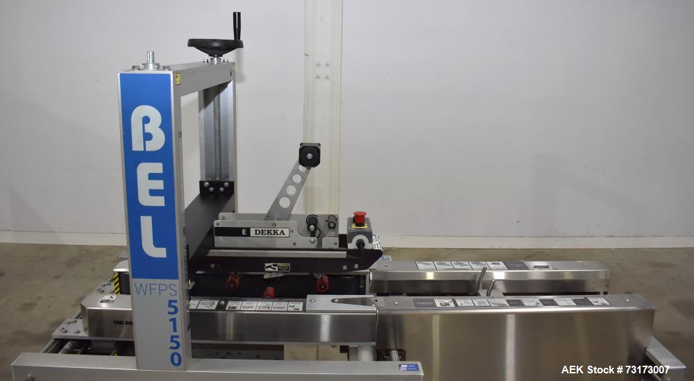 Used Wexxar Belcor Model 5150 Semi Automatic Case Erector and Sealer - Dekka 2" Top and Bottom Tape Head