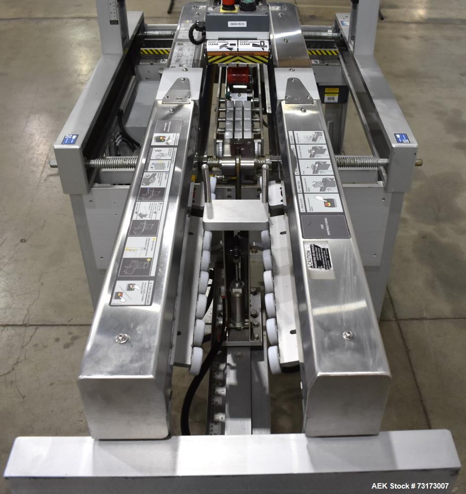 Used Wexxar Belcor Model 5150 Semi Automatic Case Erector and Sealer - Dekka 2" Top and Bottom Tape Head