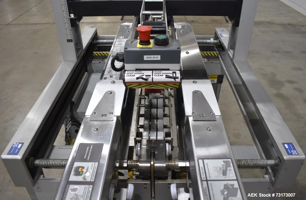 Used Wexxar Belcor Model 5150 Semi Automatic Case Erector and Sealer - Dekka 2" Top and Bottom Tape Head