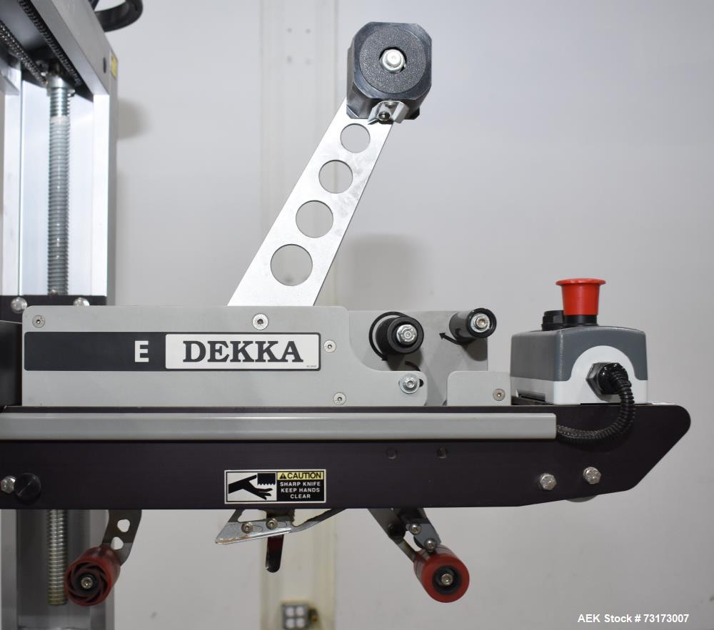 Used Wexxar Belcor Model 5150 Semi Automatic Case Erector and Sealer - Dekka 2" Top and Bottom Tape Head