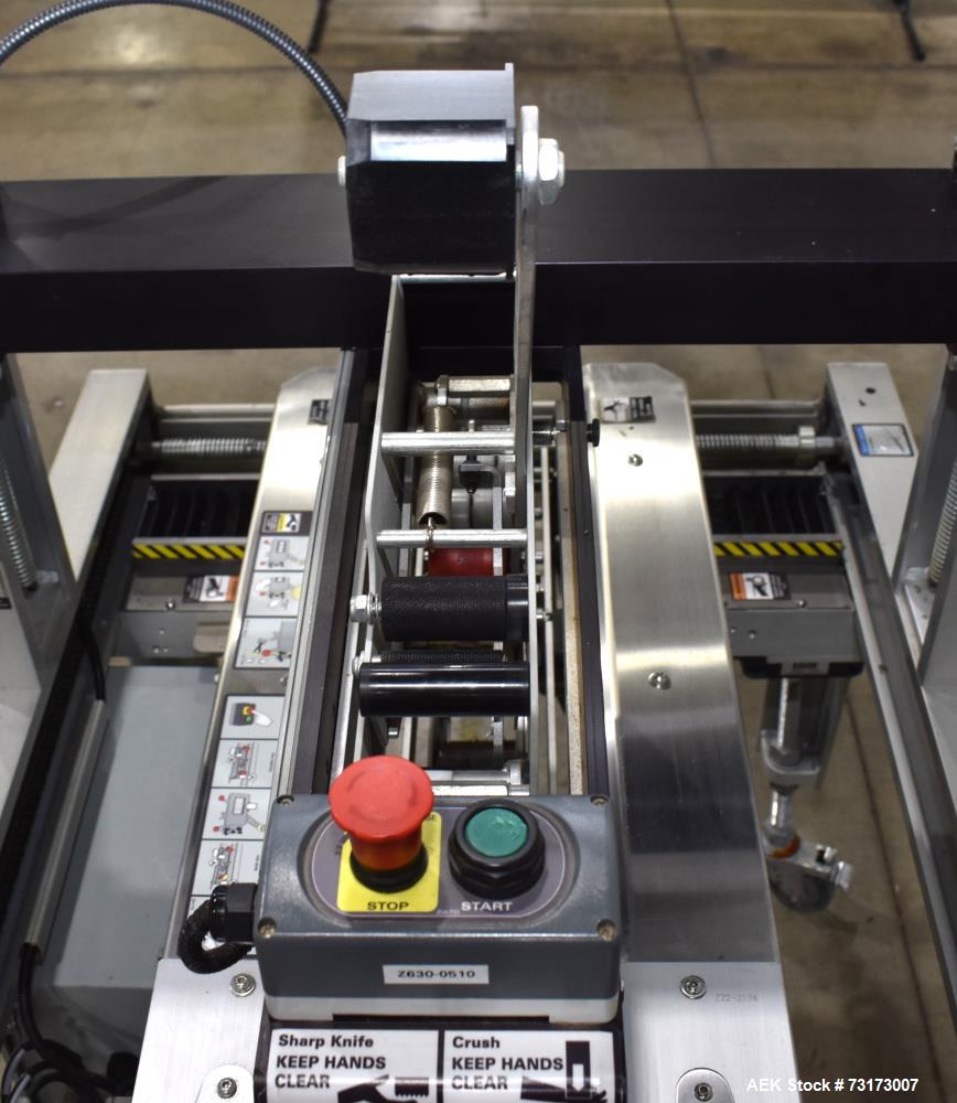 Used Wexxar Belcor Model 5150 Semi Automatic Case Erector and Sealer - Dekka 2" Top and Bottom Tape Head