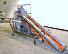Used Fallas Automation Bag Collator, Model RW-1. Adjustable incline Eagle belting infeed, 8'' wide x 68'' long discharge belt conveyor. Includes a control panel with an Allen-Bradley Micrologix 1000,...