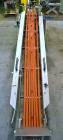 Used Fallas Automation Bag Collator, Model RW-1. Adjustable incline Eagle belting infeed, 8'' wide x 68'' long discharge belt conveyor. Includes a control panel with an Allen-Bradley Micrologix 1000,...