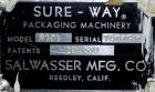 Used Salwasser R101 Semi Automatic Case Packer. Capbable of speeds up to 12 cases per minute (Depending on product and pack pattern). Has Allen Bradley PLC controls, product upstacker and power takea...