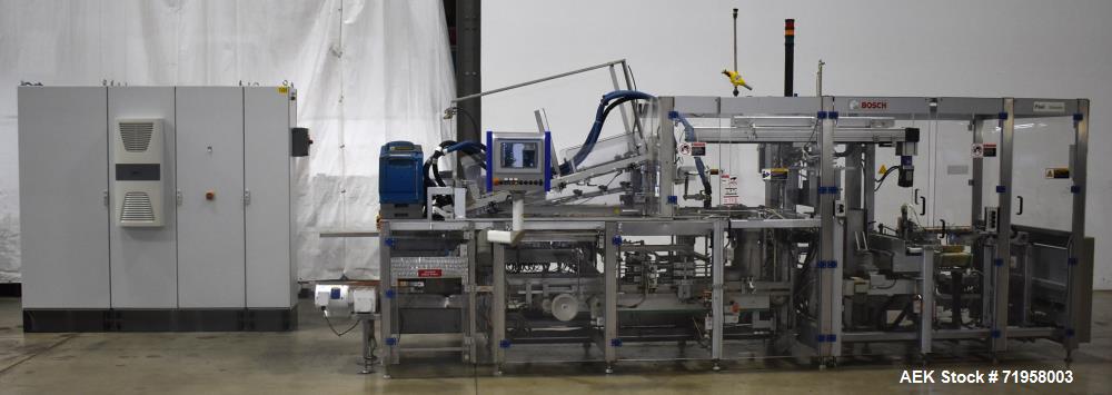 Used Bosch (Syntegon) Model Elematic 3000 Automatic Wraparound Case Packer.
