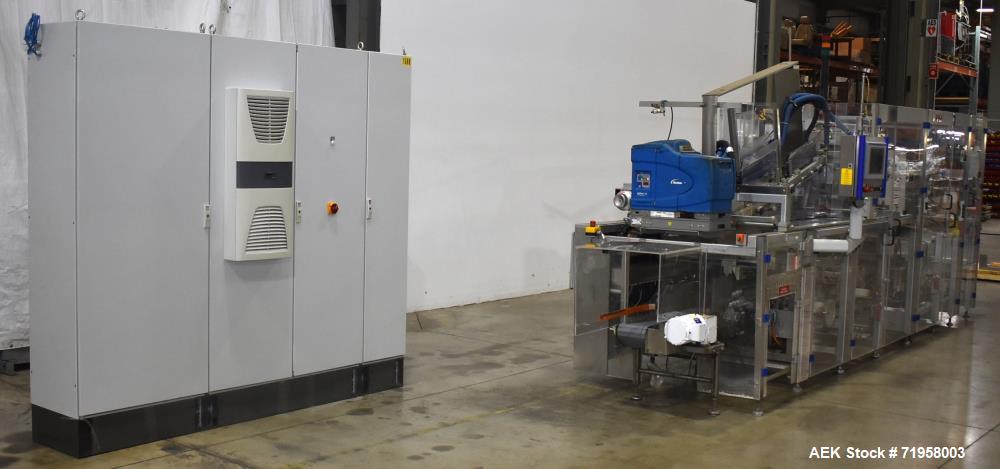 Used Bosch (Syntegon) Model Elematic 3000 Automatic Wraparound Case Packer.
