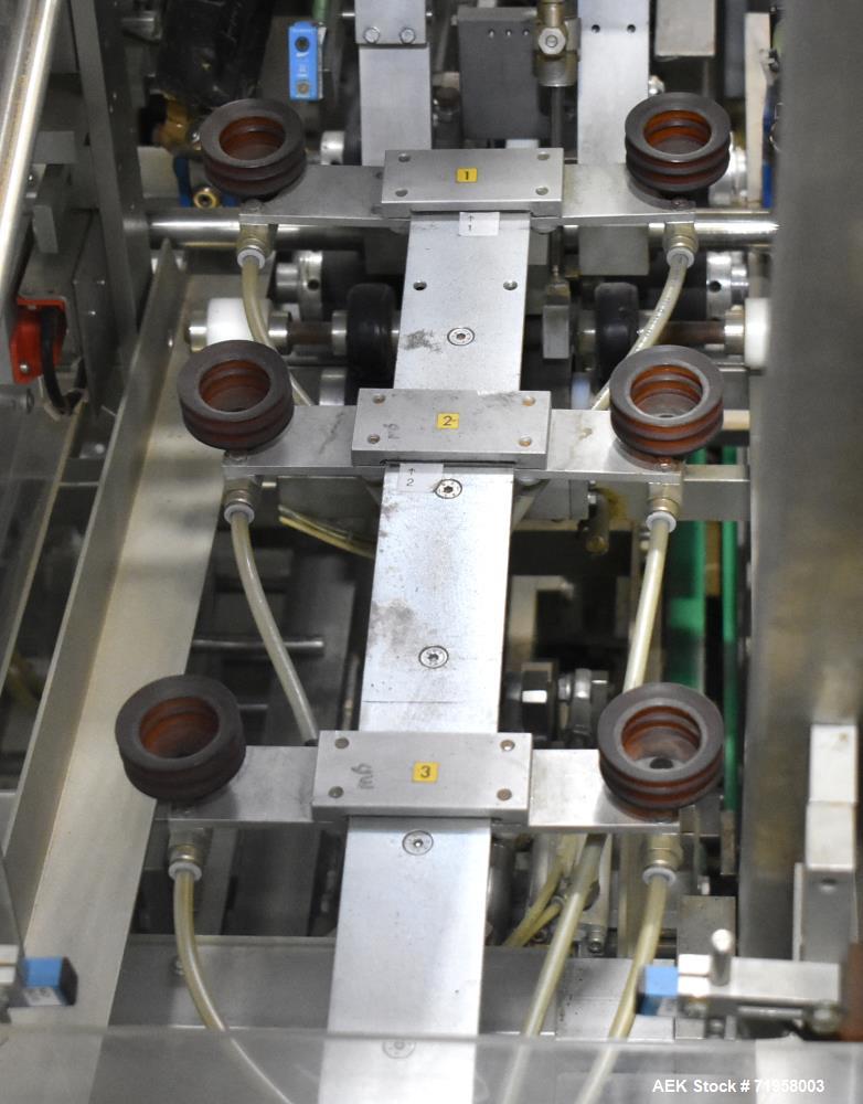 Used Bosch (Syntegon) Model Elematic 3000 Automatic Wraparound Case Packer.