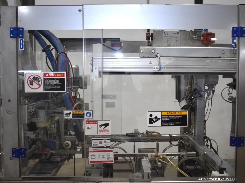 Used- Bosch (Syntegon) Model Elematic 3000 Automatic Wraparound Case Packer.