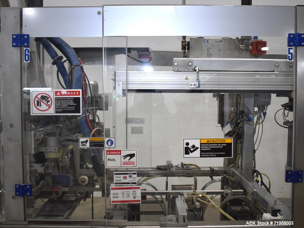 Used Bosch (Syntegon) Model Elematic 3000 Automatic Wraparound Case Packer.