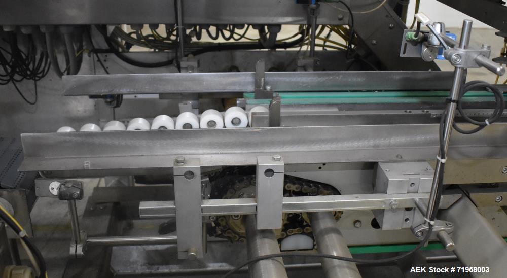 Used Bosch (Syntegon) Model Elematic 3000 Automatic Wraparound Case Packer.