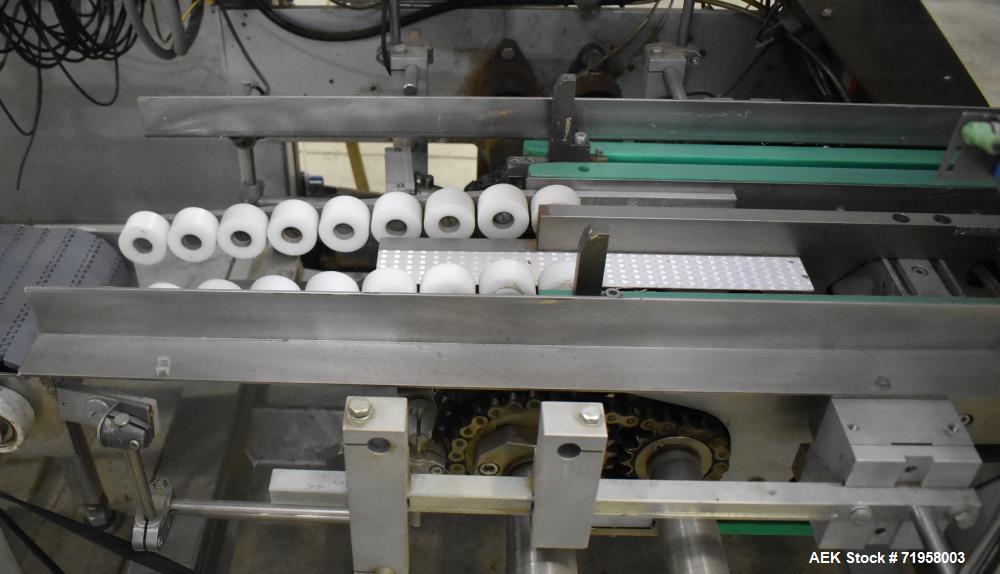 Used Bosch (Syntegon) Model Elematic 3000 Automatic Wraparound Case Packer.