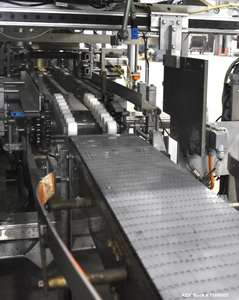 Used Bosch (Syntegon) Model Elematic 3000 Automatic Wraparound Case Packer.