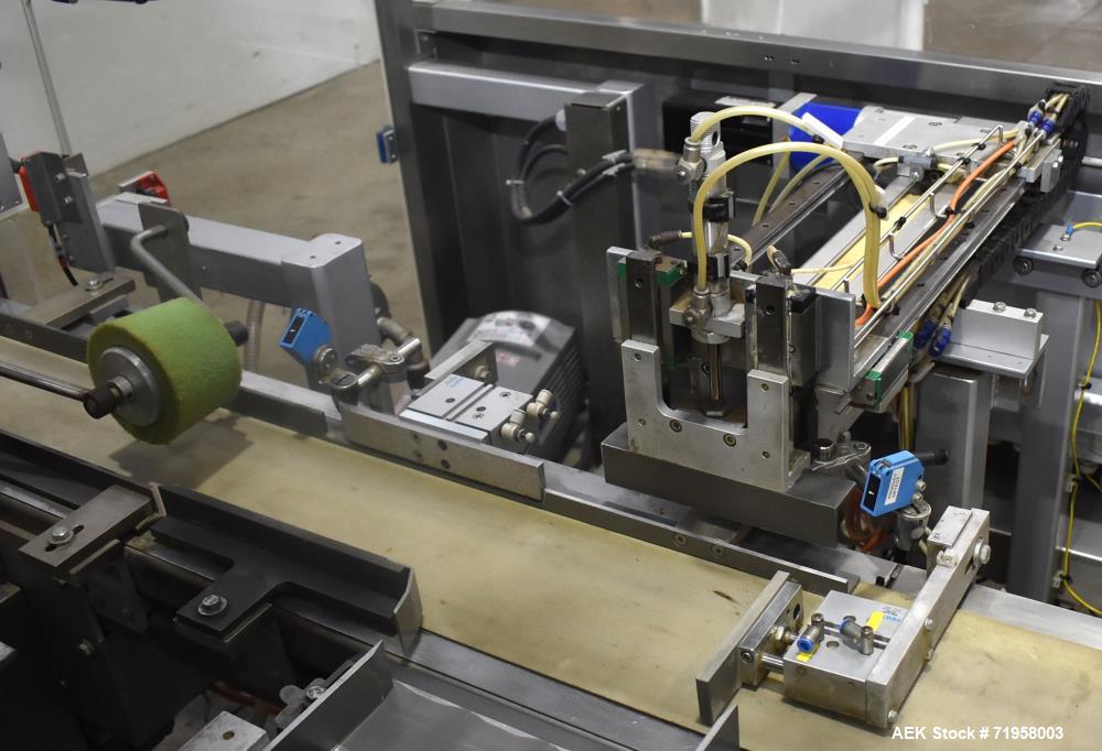 Used Bosch (Syntegon) Model Elematic 3000 Automatic Wraparound Case Packer.