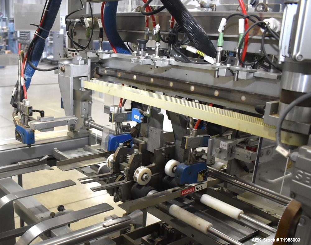 Used Bosch (Syntegon) Model Elematic 3000 Automatic Wraparound Case Packer.