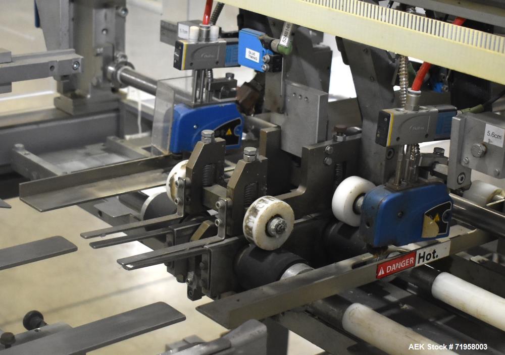 Used Bosch (Syntegon) Model Elematic 3000 Automatic Wraparound Case Packer.