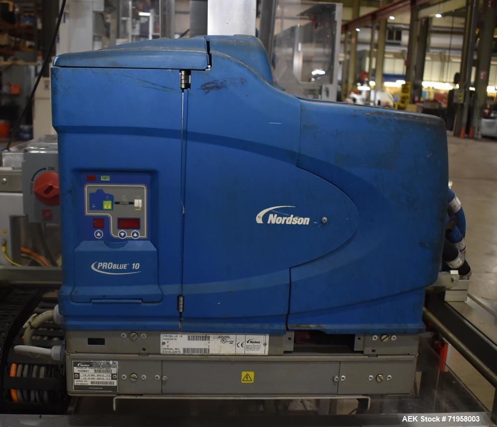 Used Bosch (Syntegon) Model Elematic 3000 Automatic Wraparound Case Packer.