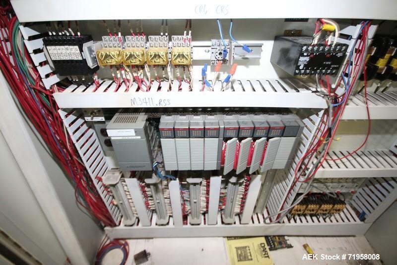 Used Douglas Case Packer, M/N TF/L-18, S/N M-3411, withDouble Door Control Panel, Includes Allen-Bradley 10-Slot PLC & Other Control Components, 480 Volts, 3 Phase (NOTE:  Missing (1) Slot in PLC) (L...