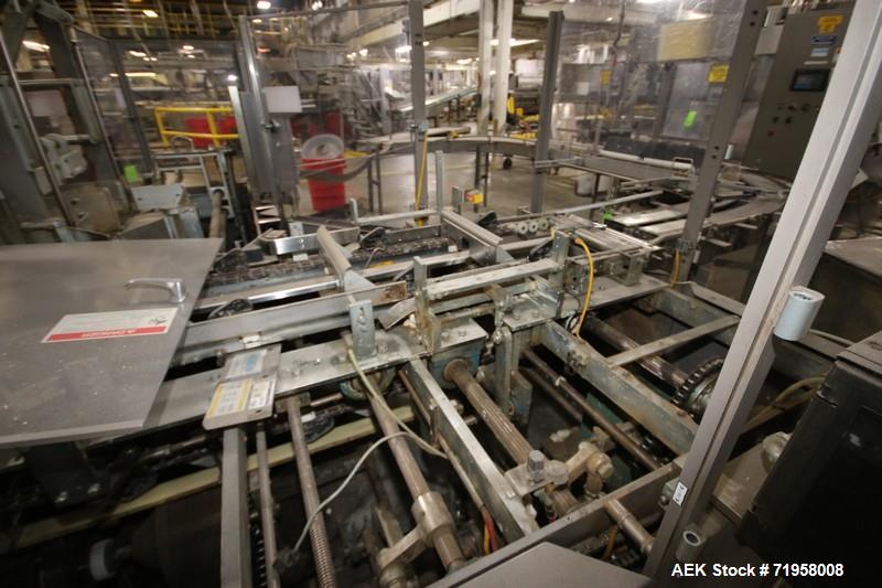 Used Douglas Case Packer, M/N TF/L-18, S/N M-3411, withDouble Door Control Panel, Includes Allen-Bradley 10-Slot PLC & Other Control Components, 480 Volts, 3 Phase (NOTE:  Missing (1) Slot in PLC) (L...