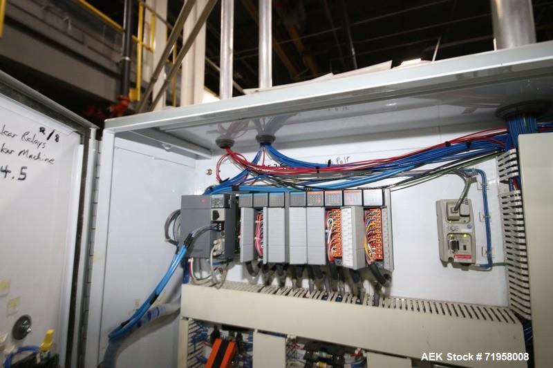 Used Douglas Case Packer, M/N TF/L-18, S/N M-3411, withDouble Door Control Panel, Includes Allen-Bradley 10-Slot PLC & Other Control Components, 480 Volts, 3 Phase (NOTE:  Missing (1) Slot in PLC) (L...