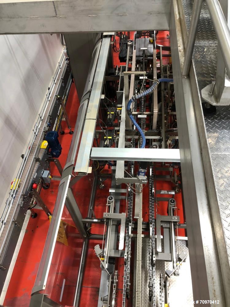 Used-Douglas Machine Axiom Wraparound Case/Tray Packer. Capable of Speeds up to 55 cases per minute. Has a inside case size ...
