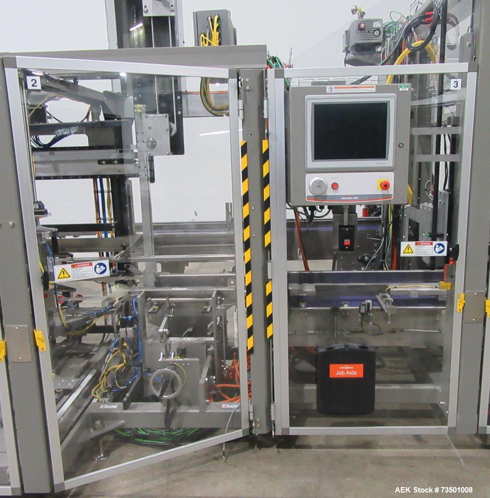 Unused Douglas Trivex RLi Top Load Case Erector/Packer/Sealer – 60 CPM, RFID Tracking, Nita Labeler