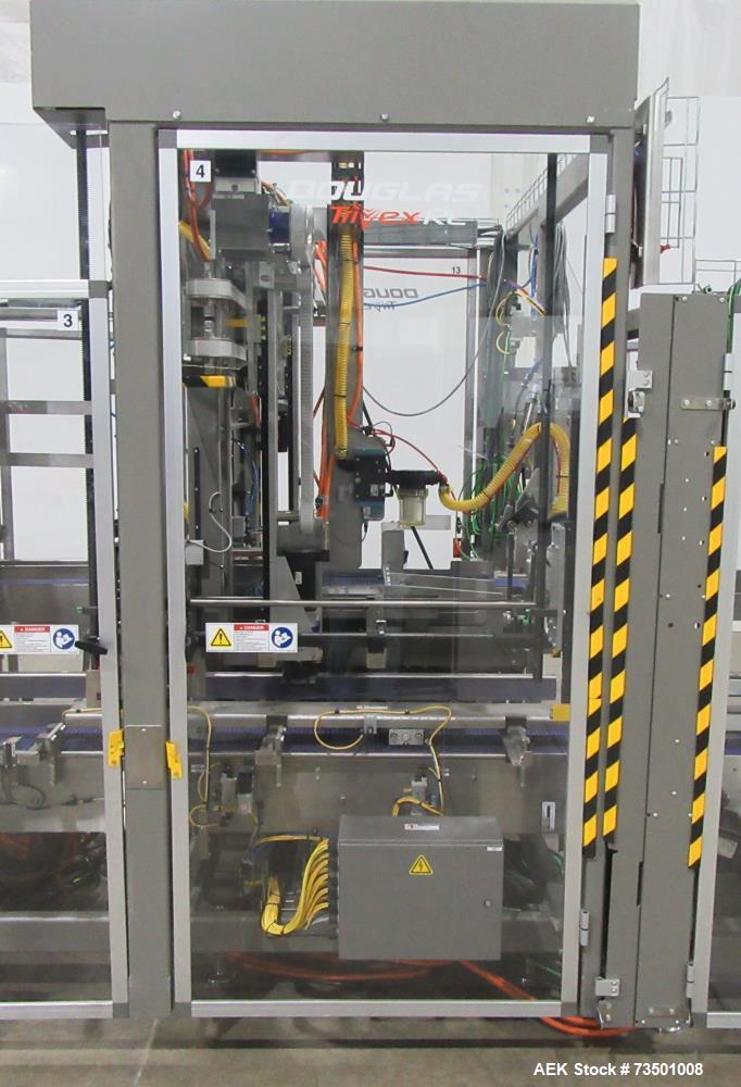 Unused Douglas Trivex RLi Top Load Case Erector/Packer/Sealer – 60 CPM, RFID Tracking, Nita Labeler