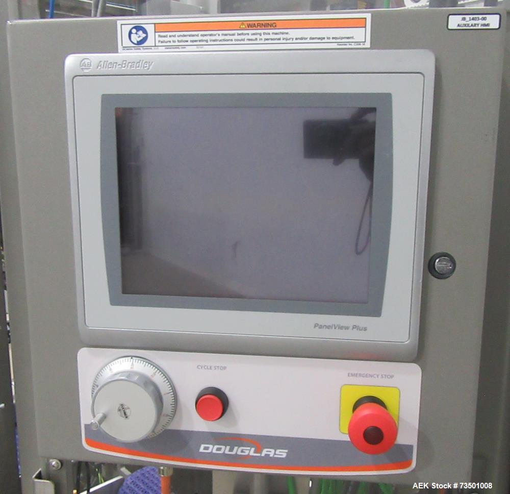 Unused Douglas Trivex RLi Top Load Case Erector/Packer/Sealer – 60 CPM, RFID Tracking, Nita Labeler