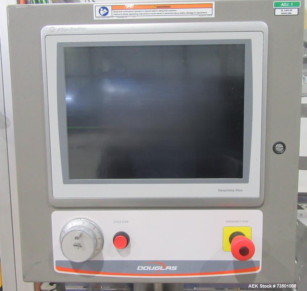 Unused Douglas Trivex RLi Top Load Case Erector/Packer/Sealer – 60 CPM, RFID Tracking, Nita Labeler