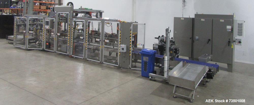 Unused Douglas Trivex RLi Top Load Case Erector/Packer/Sealer – 60 CPM, RFID Tracking, Nita Labeler