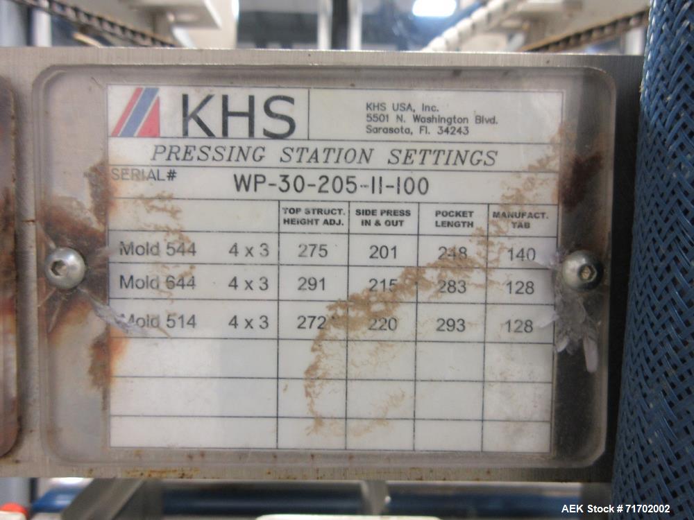 KHS Kisters Innopack Model WP-30 (R.H.) Wraparound Tray/Case Packer