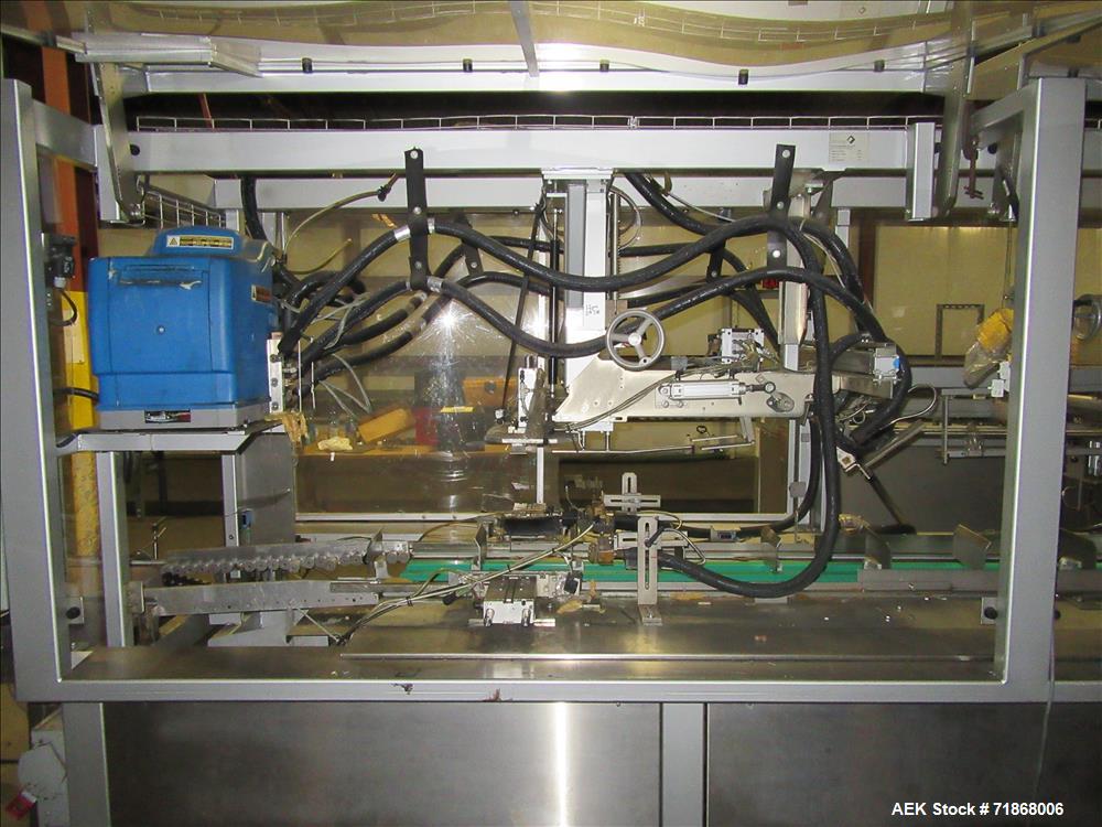 Used Meypack Model VP451 Wraparound Tray/Case Packer.