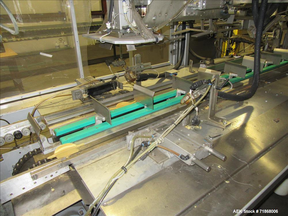Used Meypack Model VP451 Wraparound Tray/Case Packer.