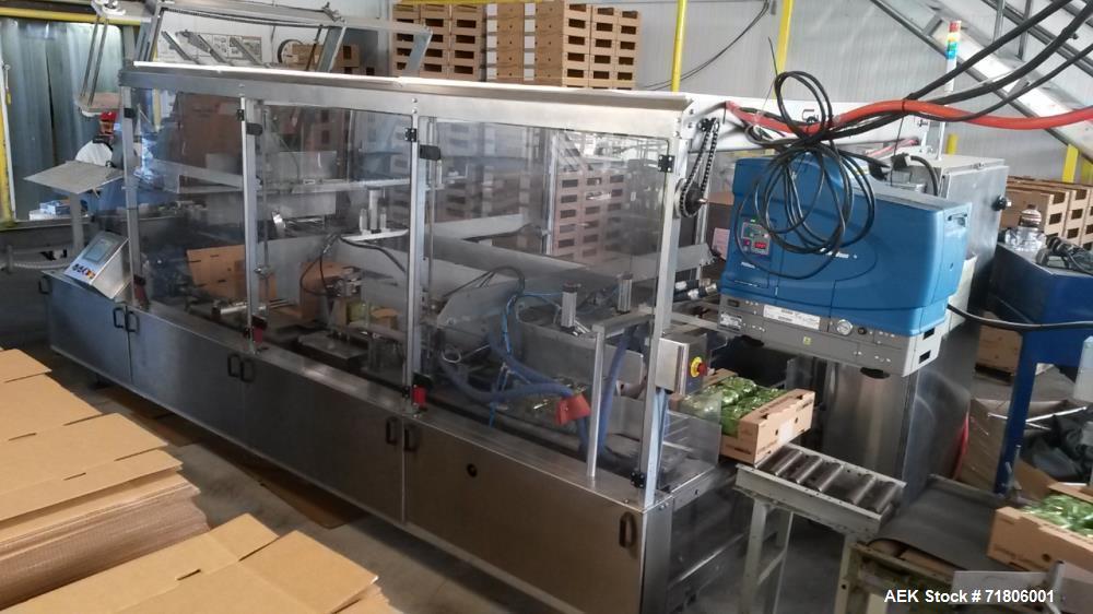 Used Switchback, Model WA-25 Wraparound Case Packer.