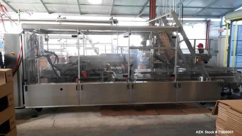 Used Switchback, Model WA-25 Wraparound Case Packer.
